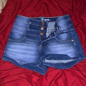Mid Rise Jean Shorts